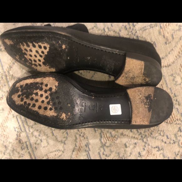 Pedro García black satin raw edge loafers - Picture 6 of 7